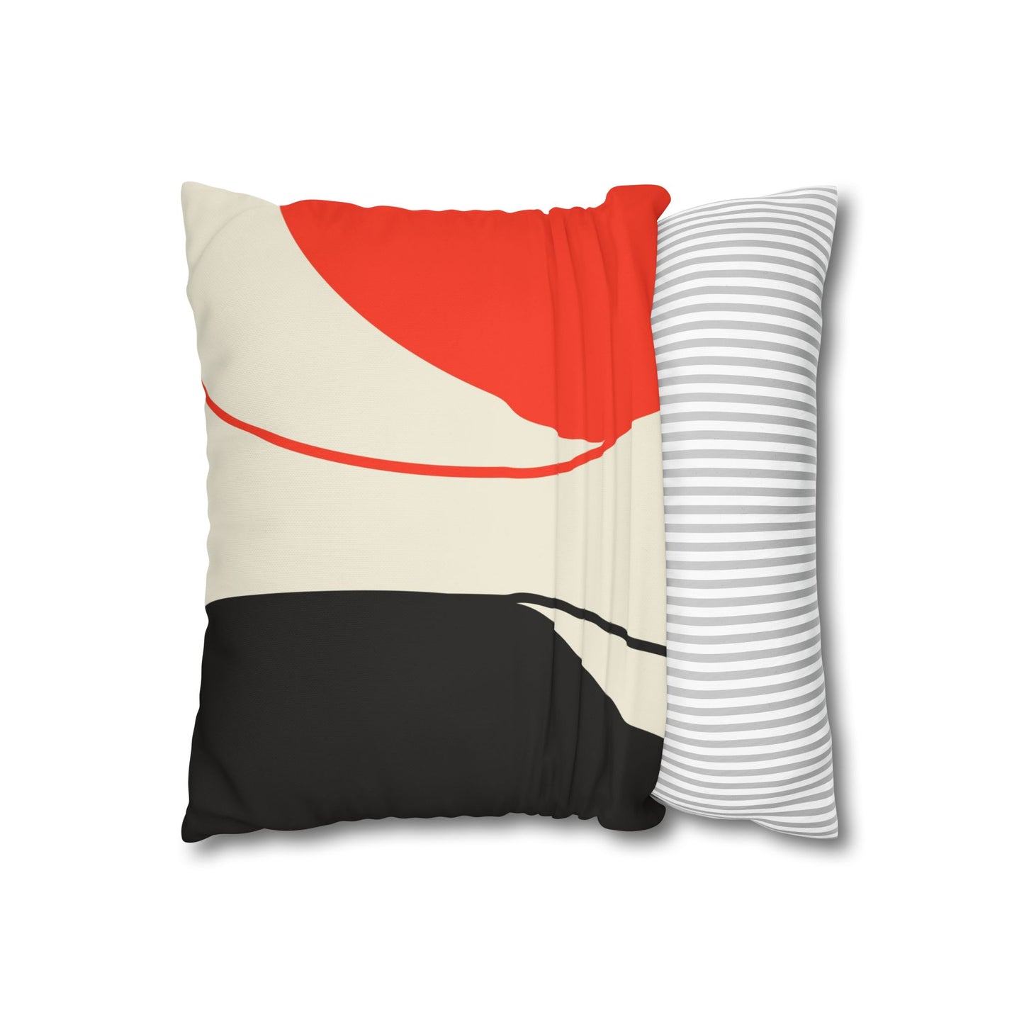 Black & Red - Modern Design Pillowcase