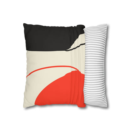 Black & Red - Modern Design Pillowcase