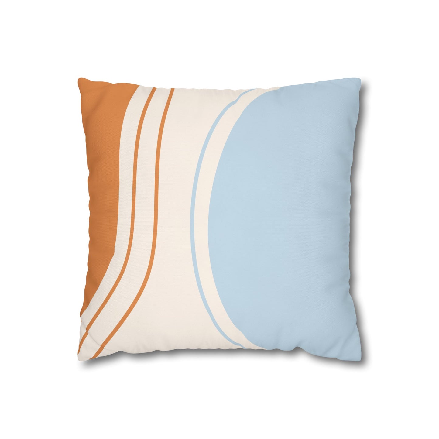 Sky Blue & Orange - Modern Design Pillowcase