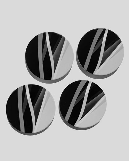 Shades of Grey Coasters - Set of 4